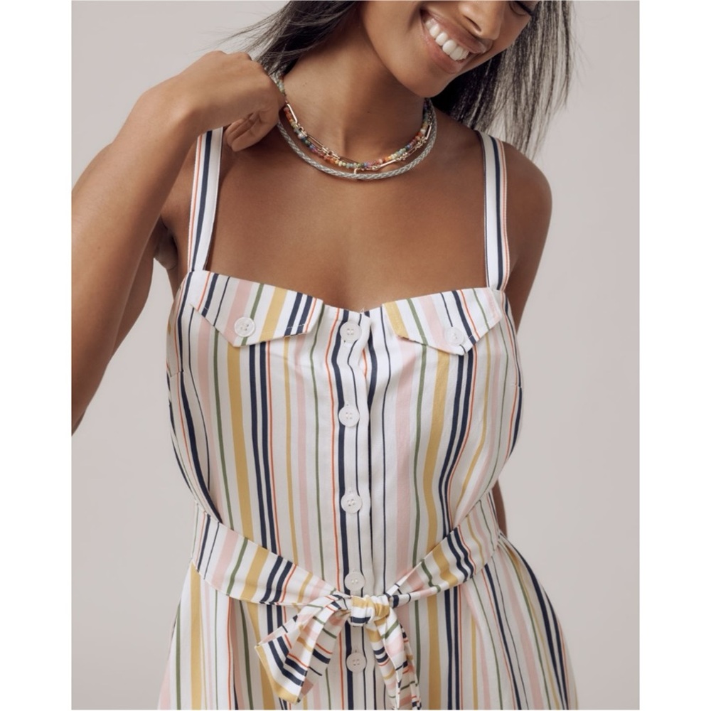 NEW Maeve Anthropologie Jumpsuit Womens S Multi Color Wide Leg Whimsical Boho - Picture 2 of 16